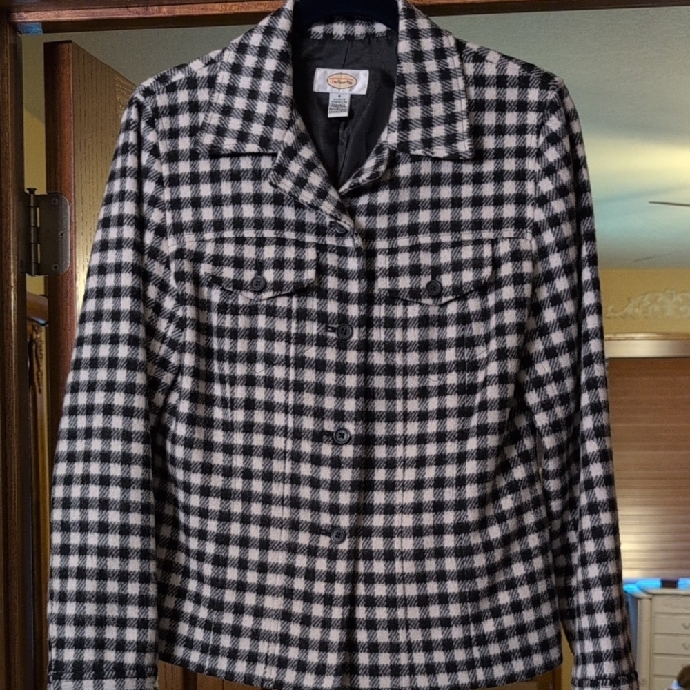 White House Black Market Plaid Blazer